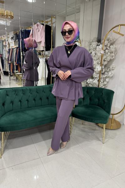 4324 TAKIM PANTOLONLU Mor