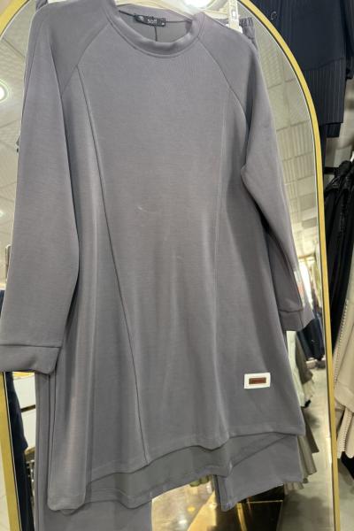 YUMUŞAK DOKULU 2 Lİ TAKIM Gri