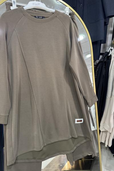 YUMUŞAK DOKULU 2 Lİ TAKIM Haki